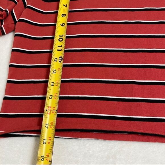 Treasure & Bond Striped Short Sleeve Crop Top Girls Large 10/12 - Picture 6 of 8